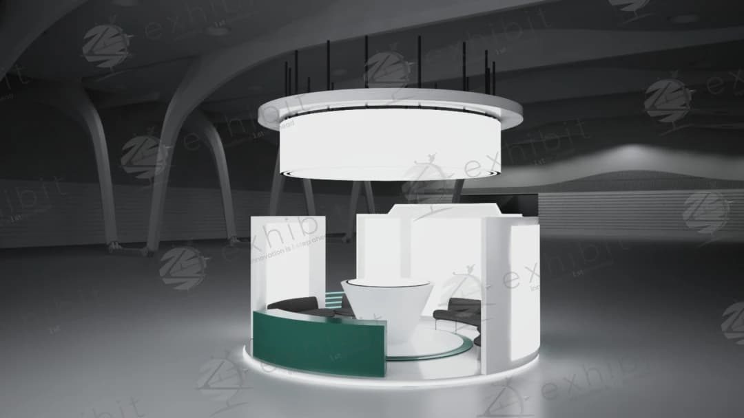 Cirrus Halo Curved Semi-Island 6x6 Booth