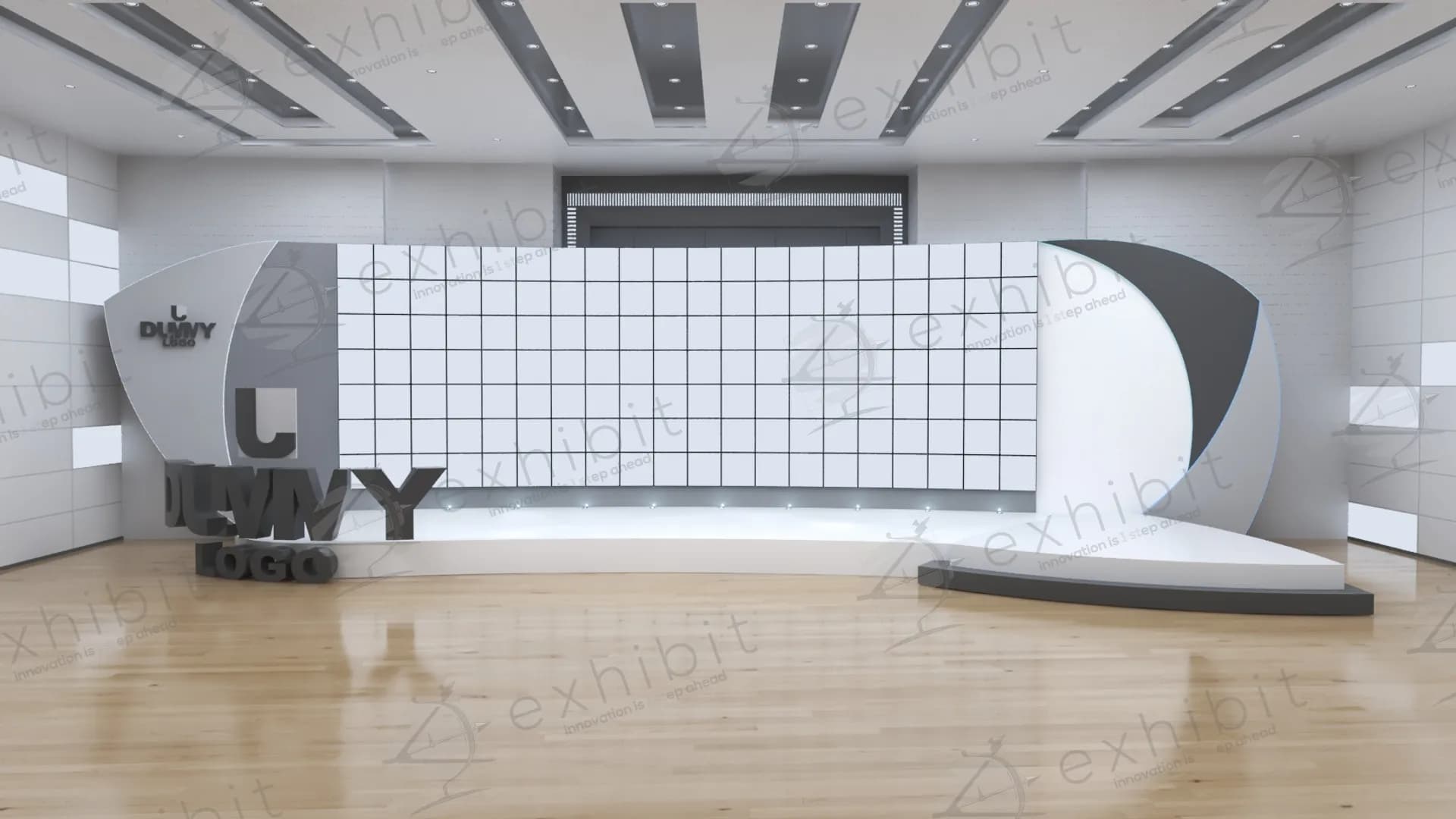 The Bi-Curvature Media Backdrop