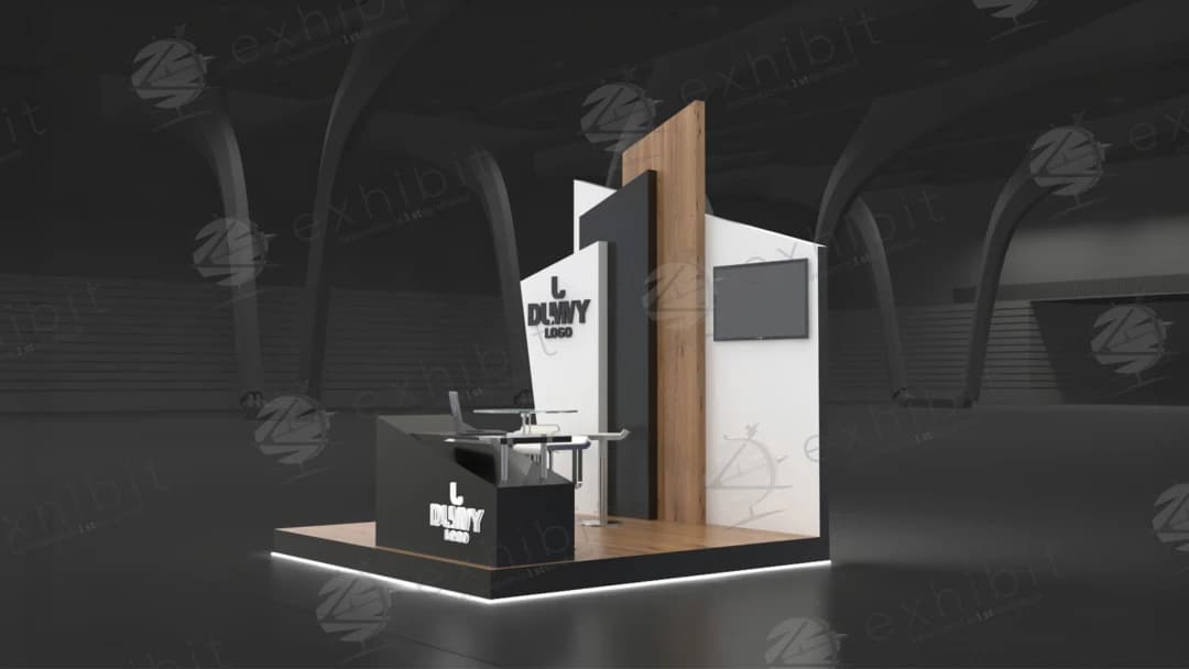 Nordic Skyline Straight Semi-Island 3x3 Booth