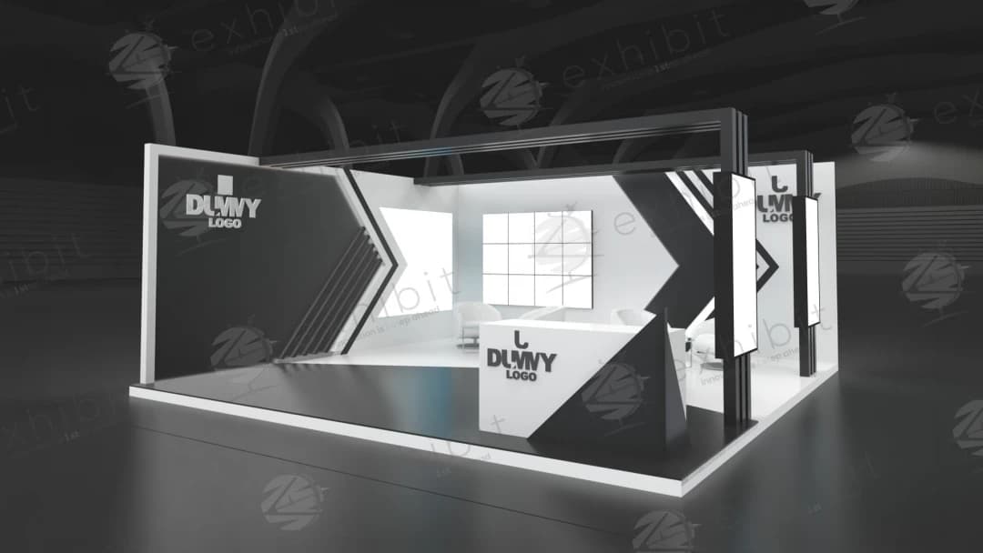 Velocity Frame Straight Semi-Island 6x6 Booth
