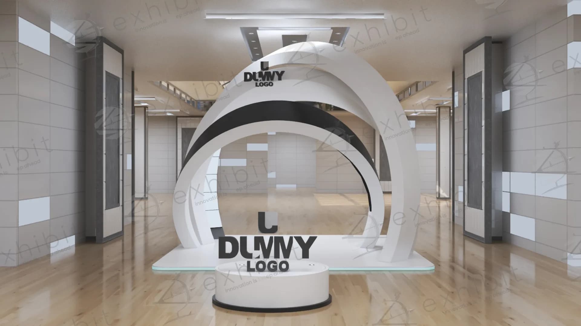 Architectural Layered Tunnel Archway