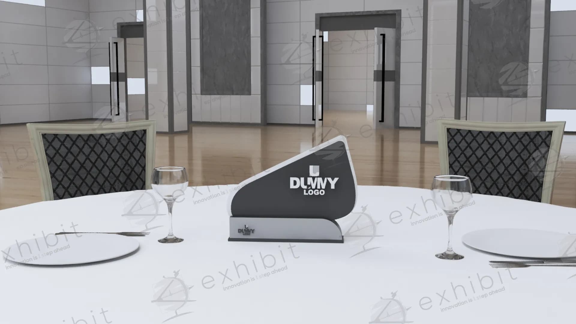 Glide Curved Centerpiece