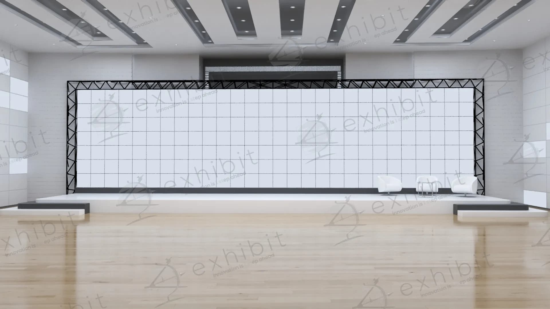 The Truss Media Barrier Backdrop