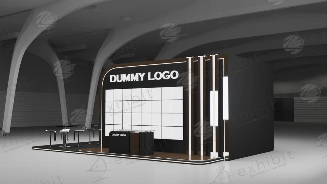 Lumina Contour Curved Semi-Island 6x9 Booth