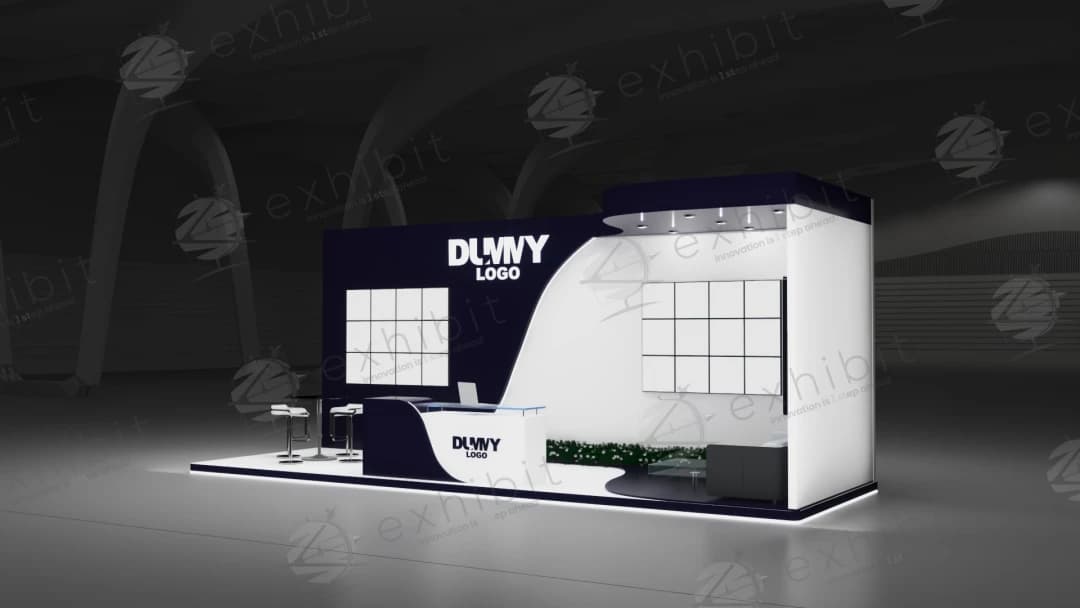 Midnight Wave Straight Semi-Island 3x9 Booth