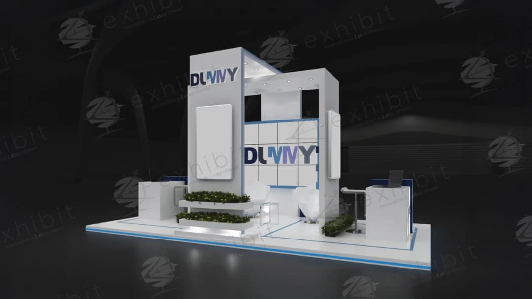 Vista Portico Straight Semi-Island 3x6 Booth