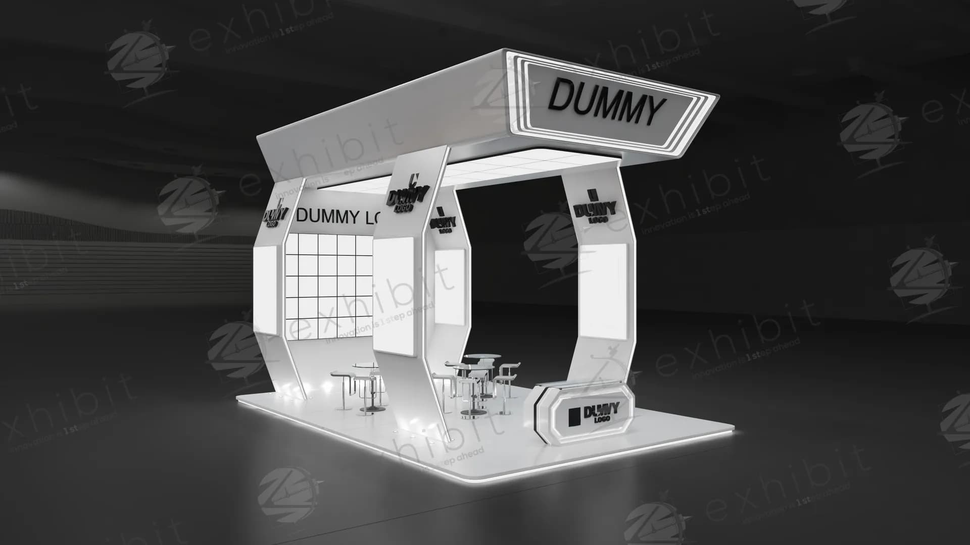 Ascent Angle Straight Semi-Island 6X9 Booth