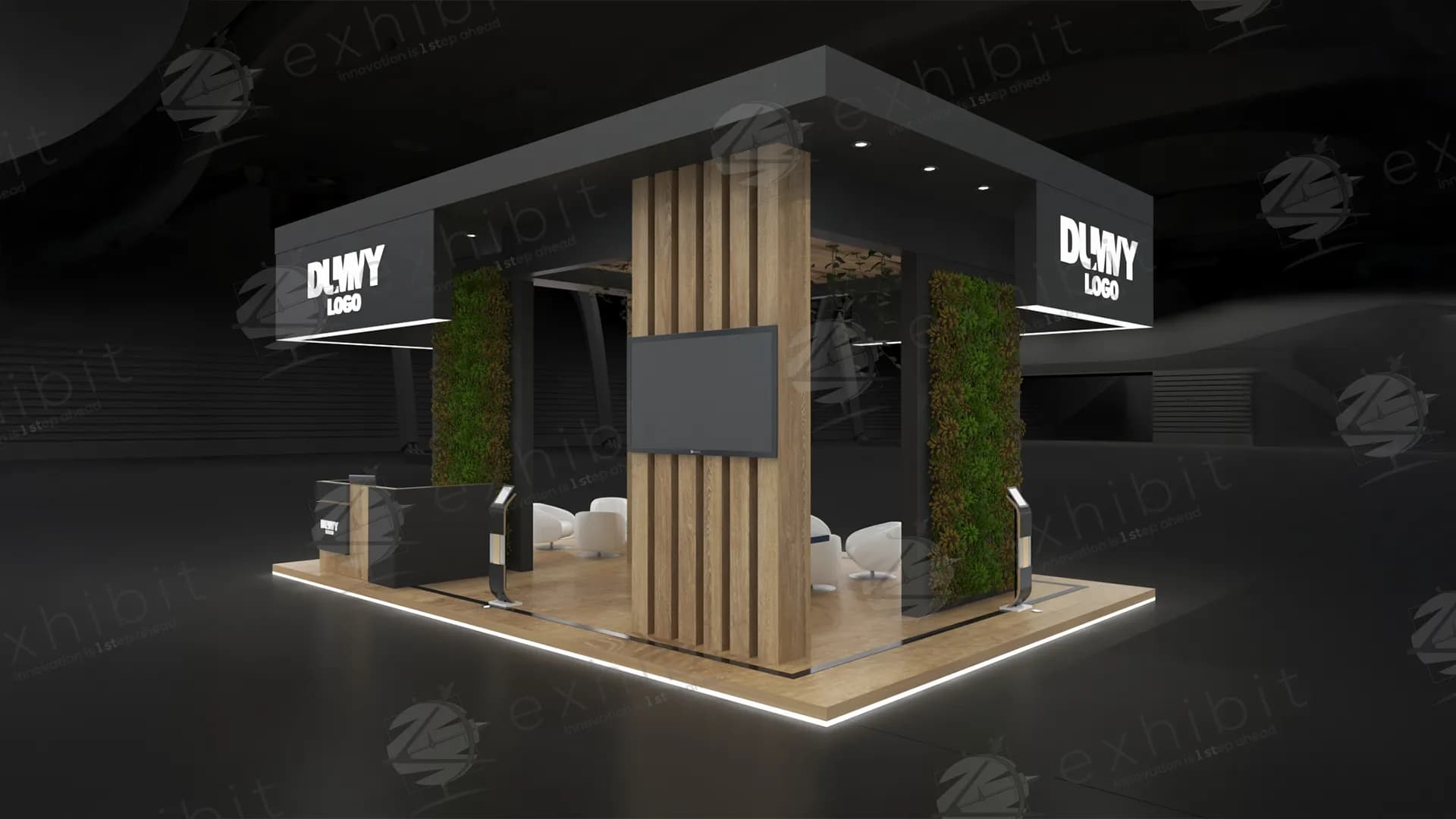 Interactive Straight Island 6x9 Booth