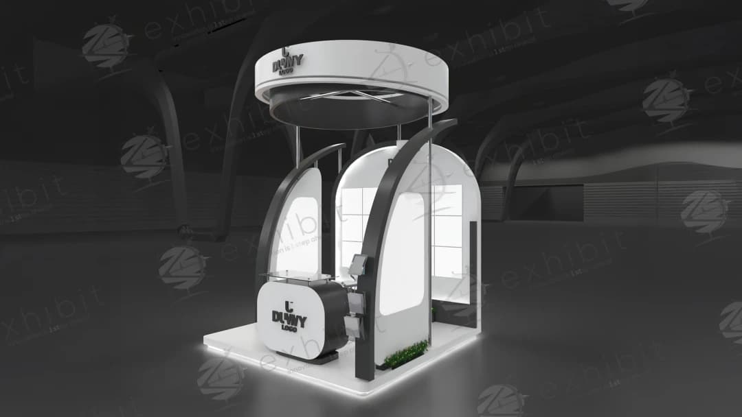 Nimbus Echo Curved Semi-Island 3x3 Booth
