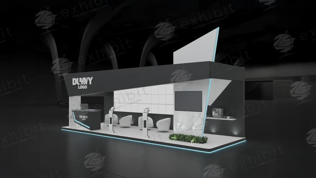 Quantum Fin Straight Semi-Island 3x9 Booth