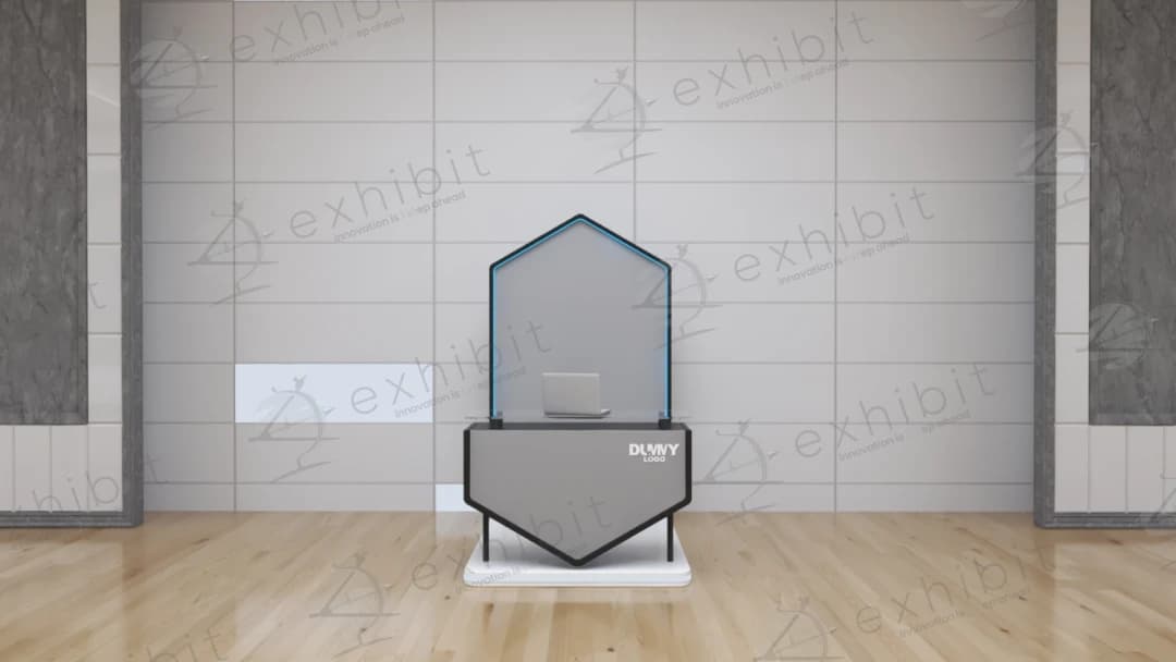Futuristic Hexagon Registration Desk