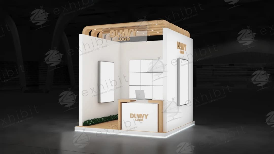 Haven Studio Straight Semi-Island 3x3 Booth
