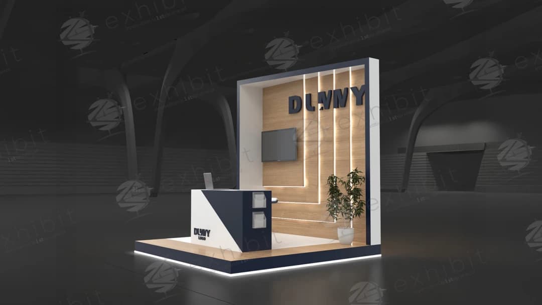 Timber Hearth Straight Semi-Island 3x3 Booth
