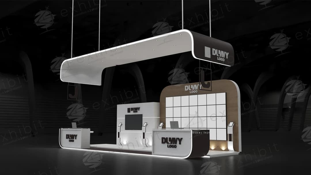 Horizon Span Curved Semi-Island 3x9 Booth