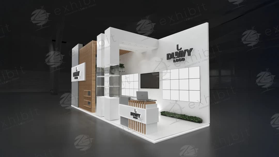 Optic Pylon Straight Semi-Island 3x9 Booth