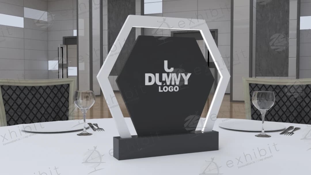 Hexa-Glow Framed Centerpiece