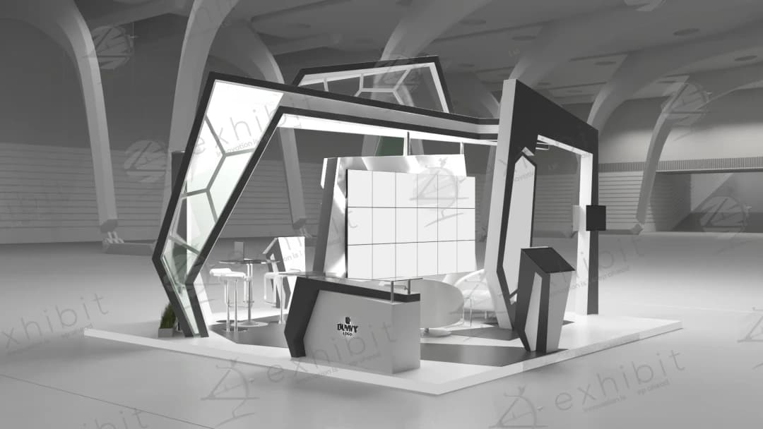 Structure Hub Straight Island 6x6 Booth