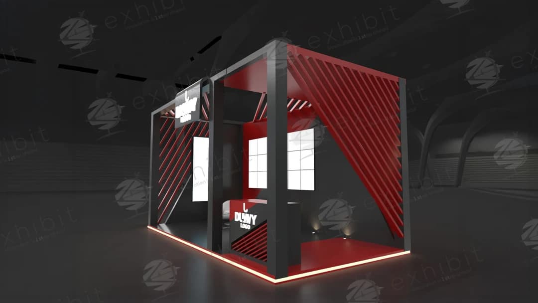 Ember Forge Straight Semi-Island 3x6 Booth