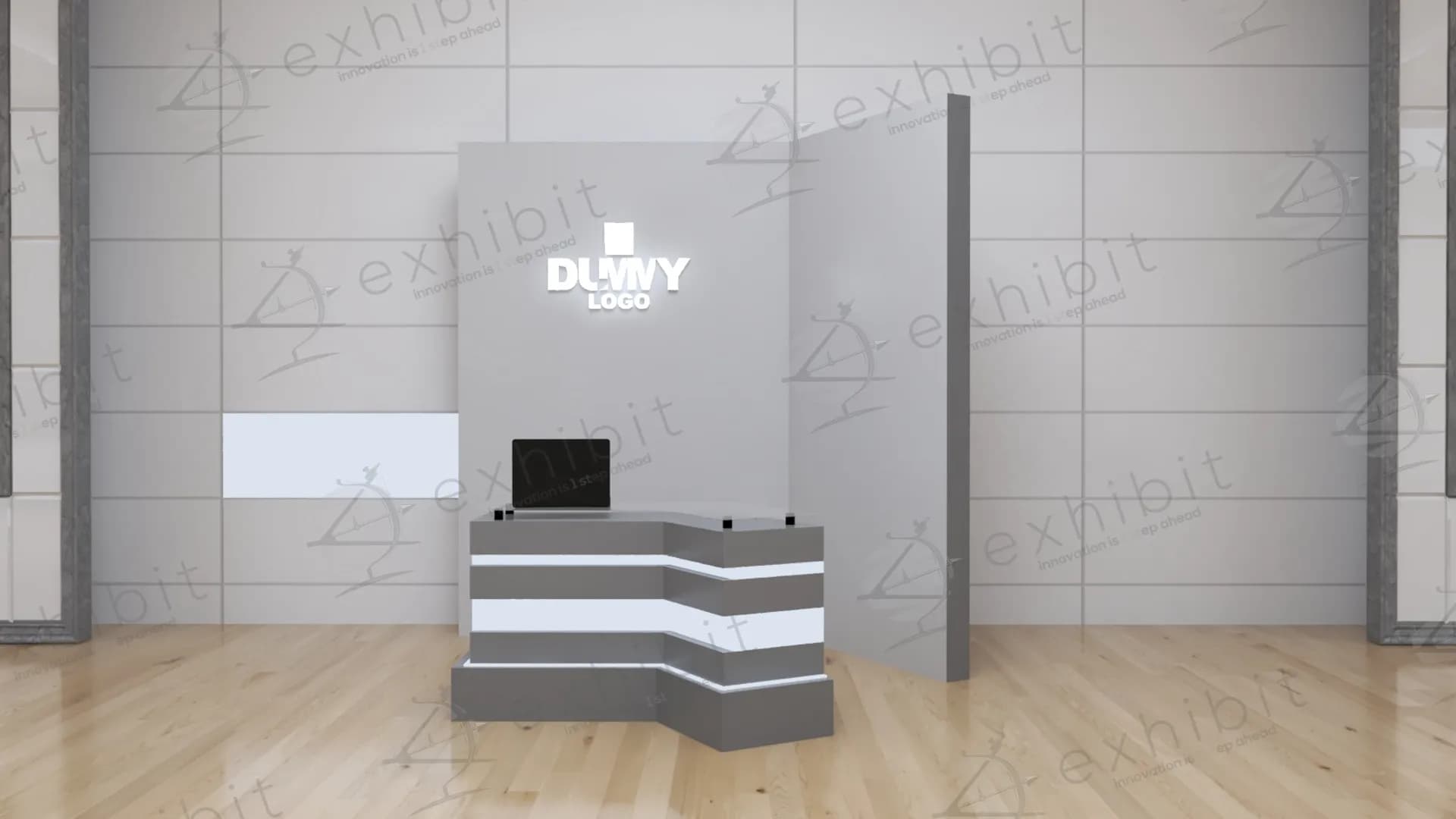 Layered Zigzag Straight Reg Desk