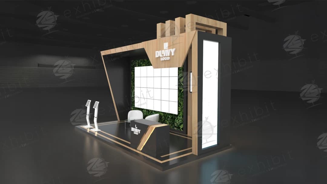 Verde Truss Straight Semi-Island 3x6 Booth