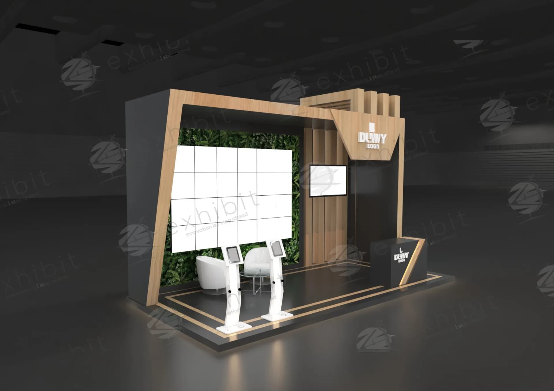Verde Truss Straight Semi-Island 3X6 Booth