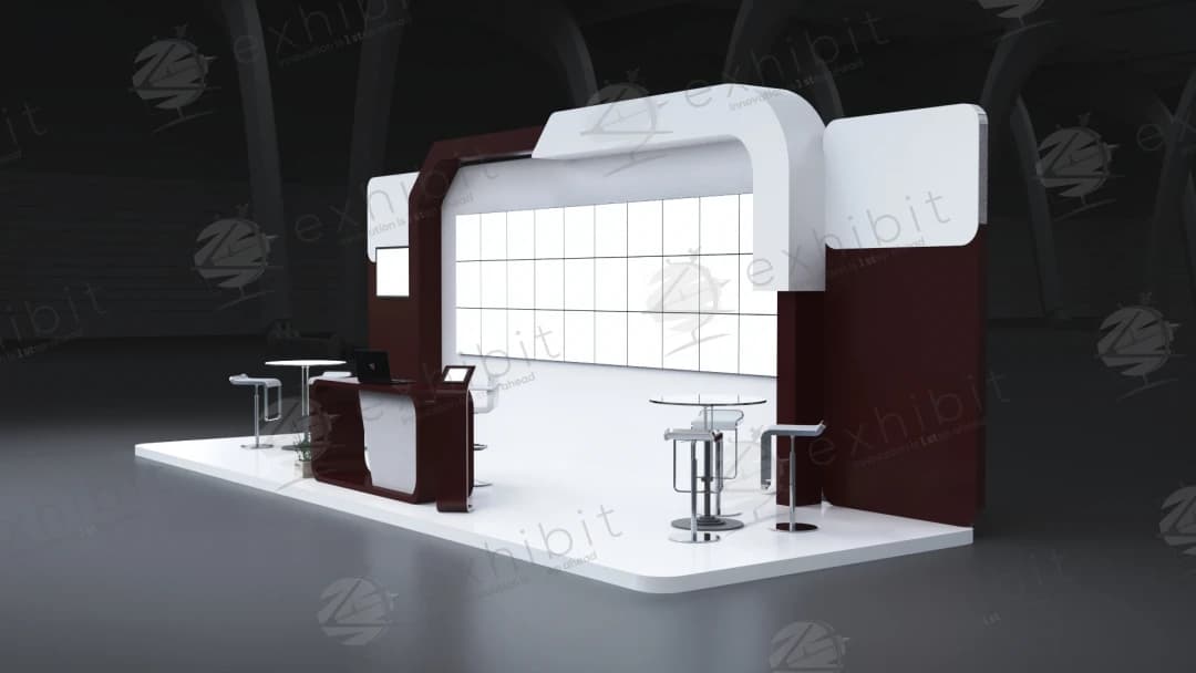 Vanguard Atrium Straight Semi-Island 3x9 Booth