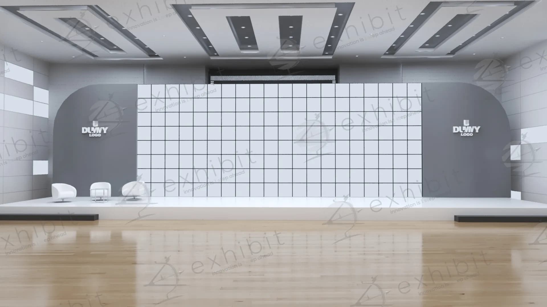Wide Format Curved-Edge Screen Backdrop
