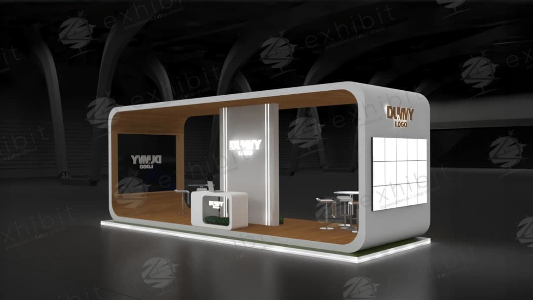 Nexus Loop Curved Semi-Island 3x9 Booth