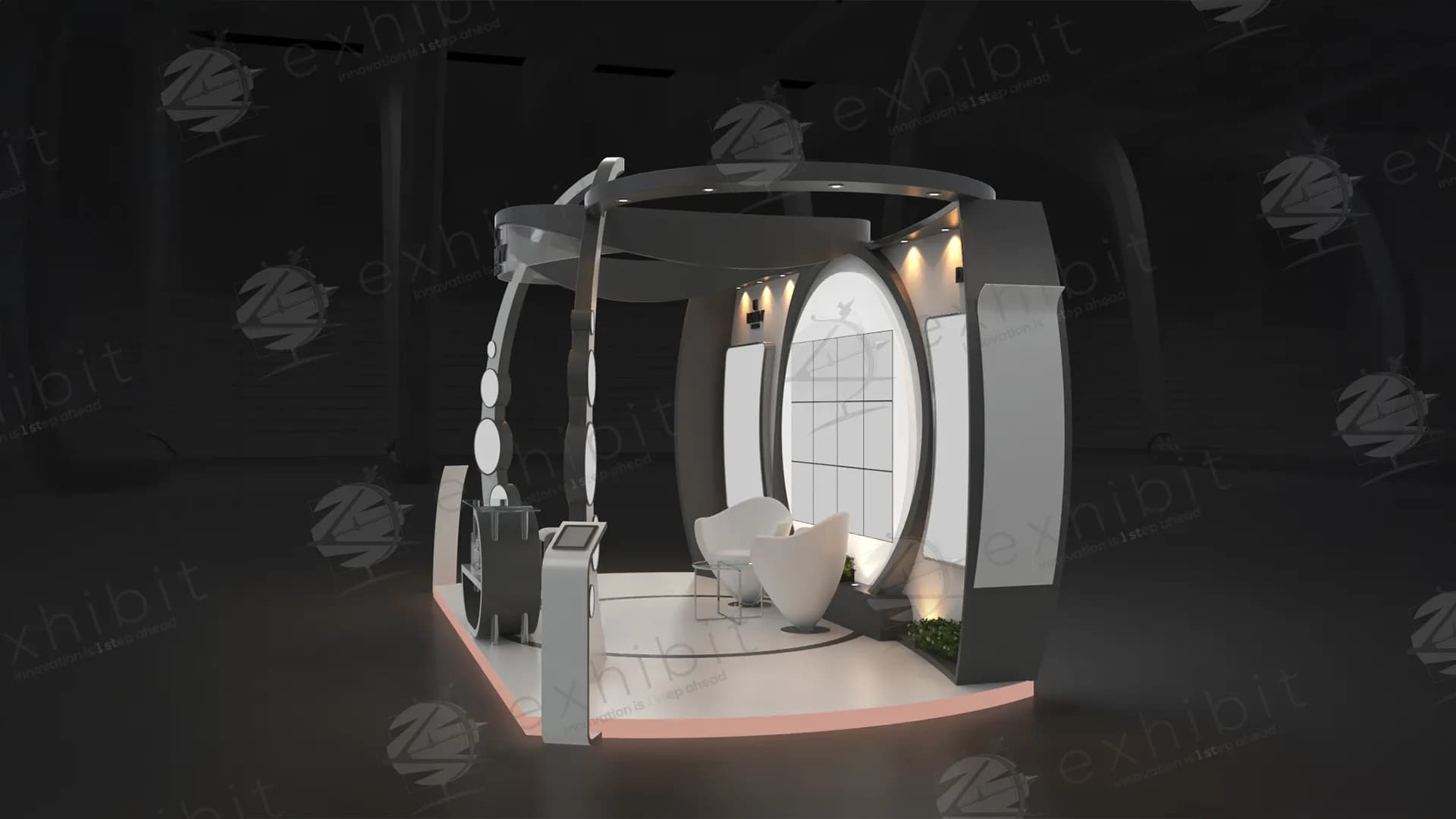 Orbital Curved Semi-Island 3x6 Booth