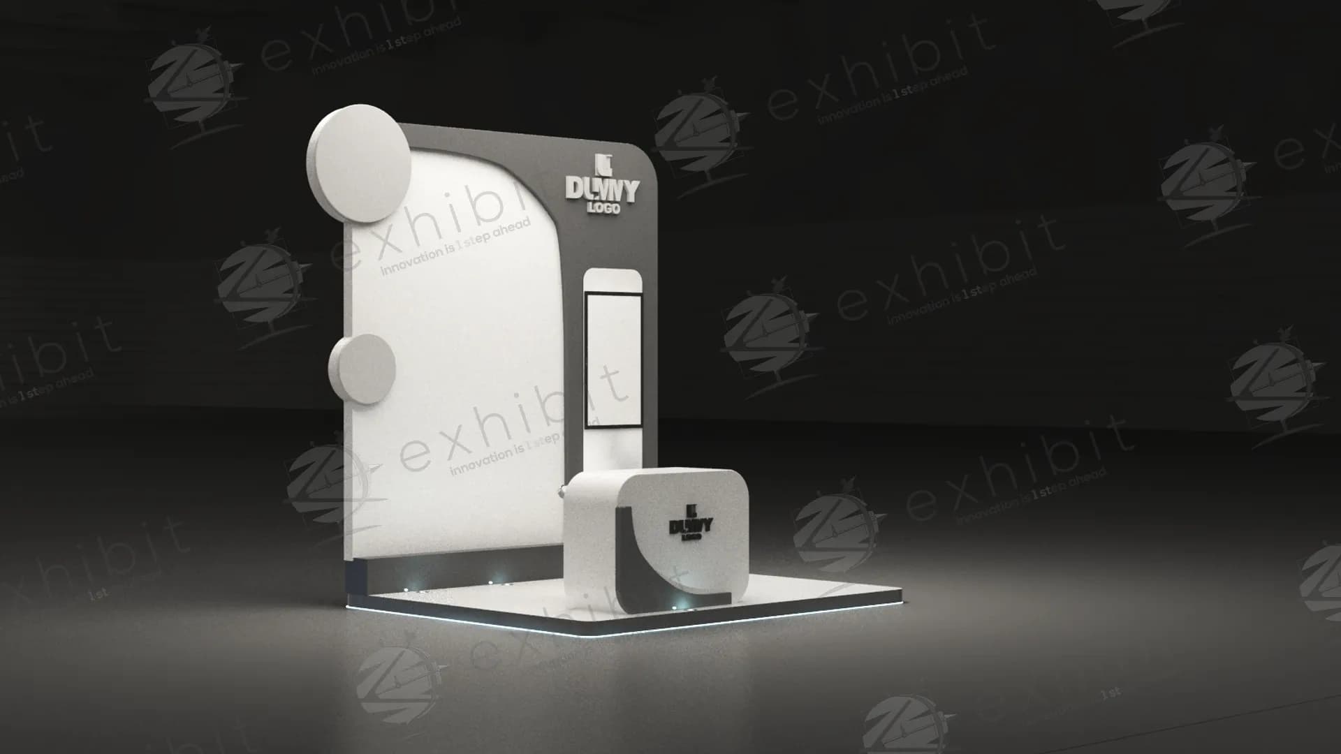 Minimalist Textured 3x3 Booth