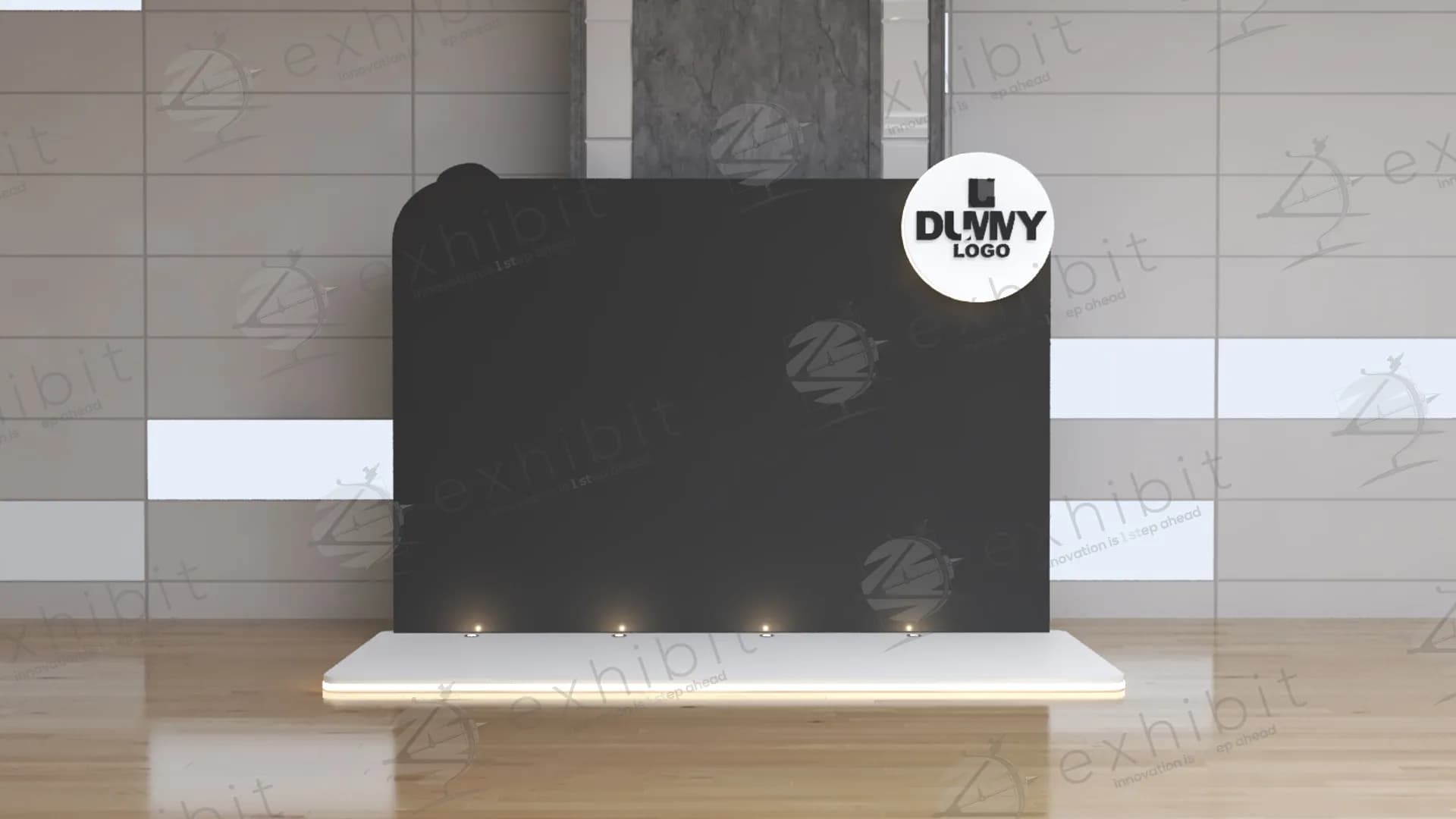 Intermediate Straight Modern Photo Booth
