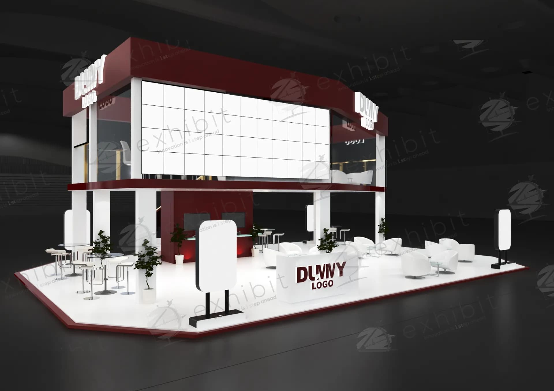 Majestic Double Decker Island Booth