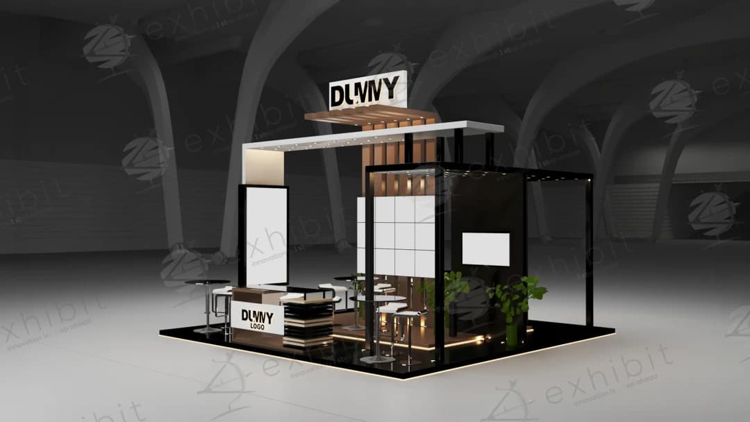 Zenith Wood Straight Island 6x6 Booth