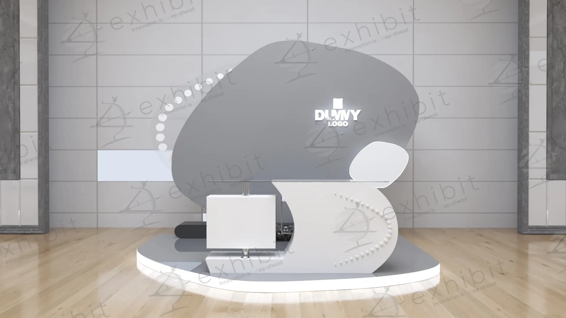 Fluid Curved Reg Desk