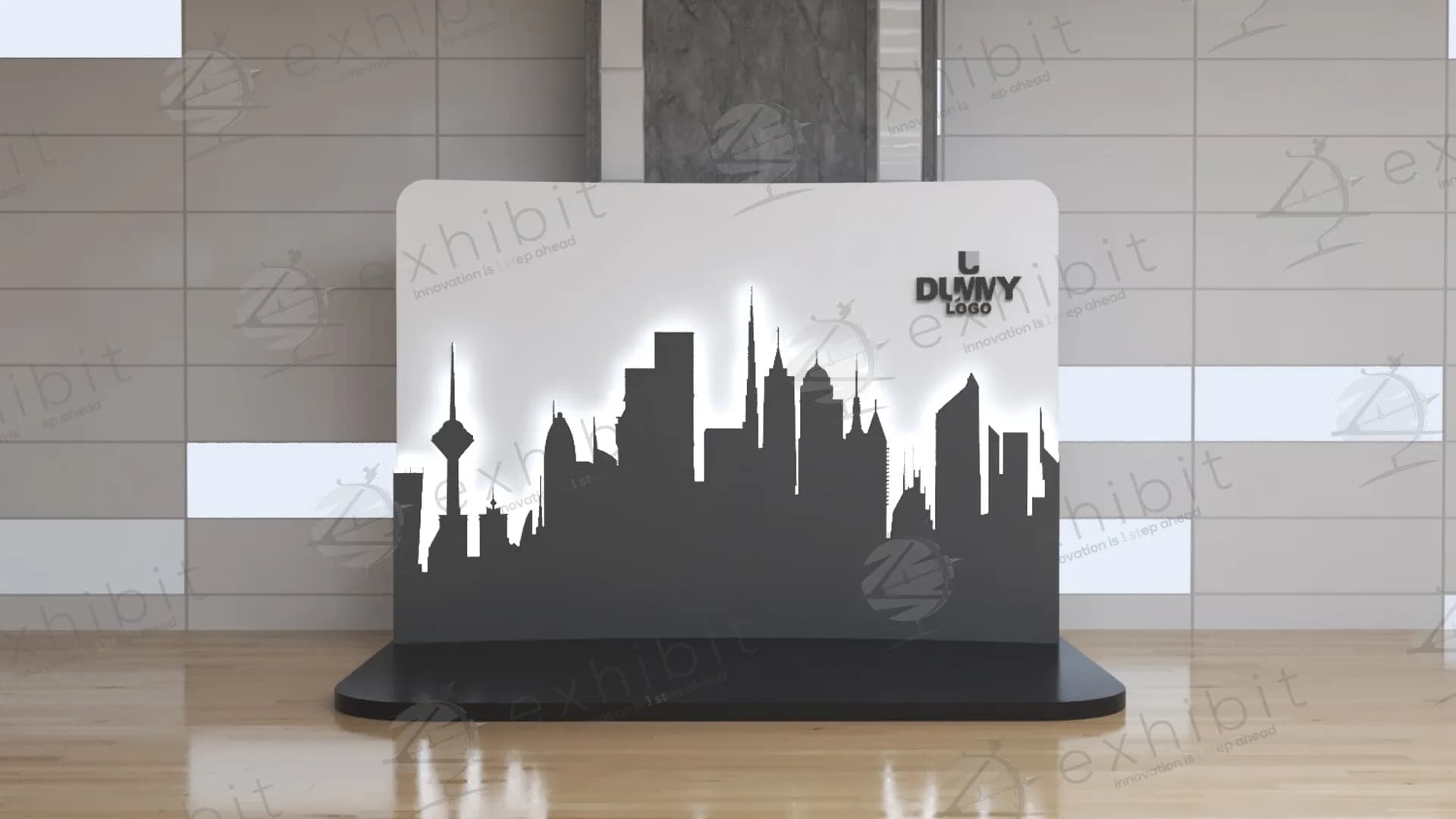Backlit Skyline Straight Photobooth