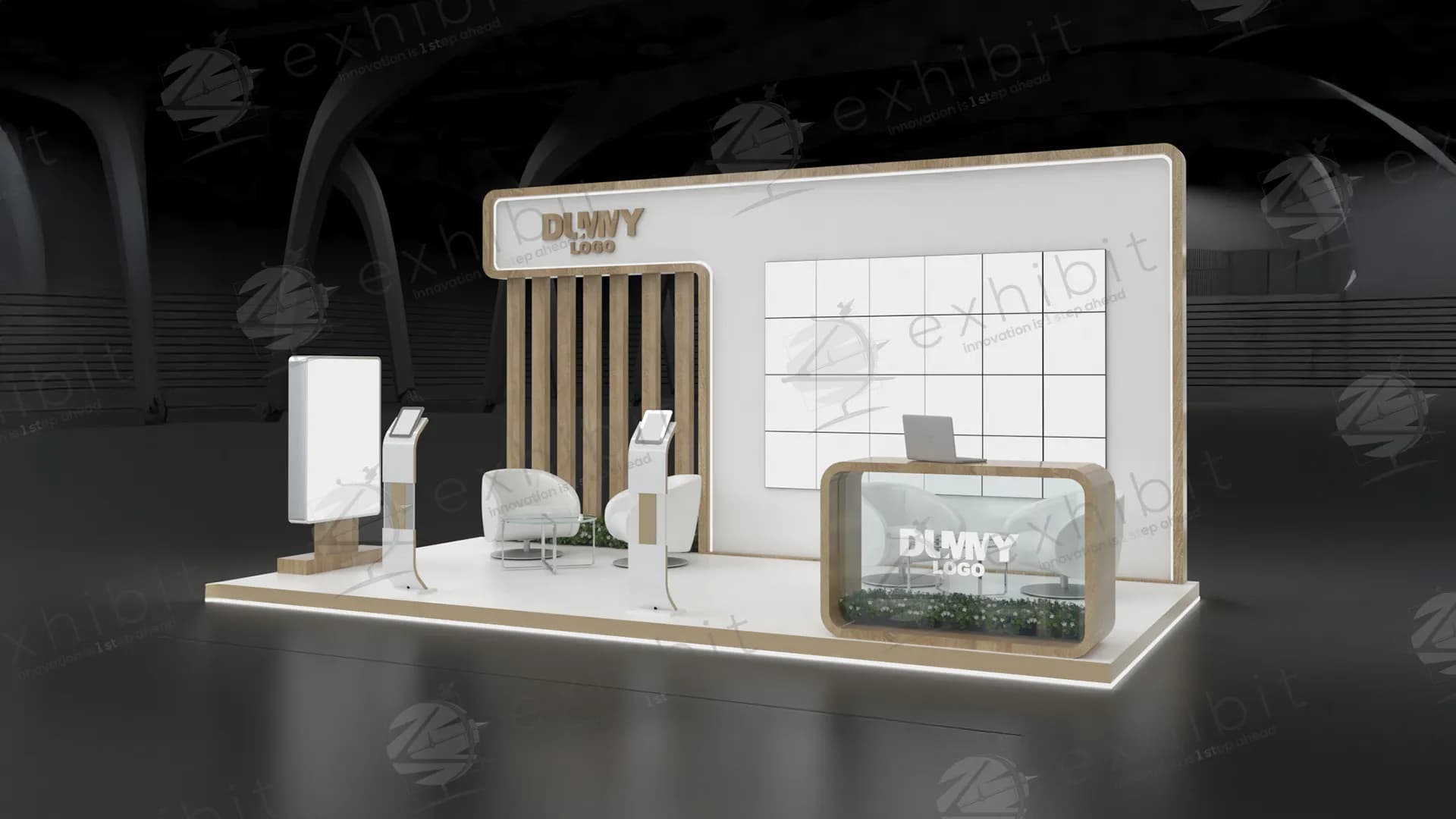 Haven Grove Straight Semi-Island 3X6 Booth