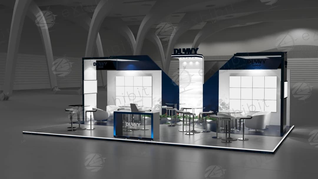Admiral Horizon Straight Semi-Island 6x9 Booth