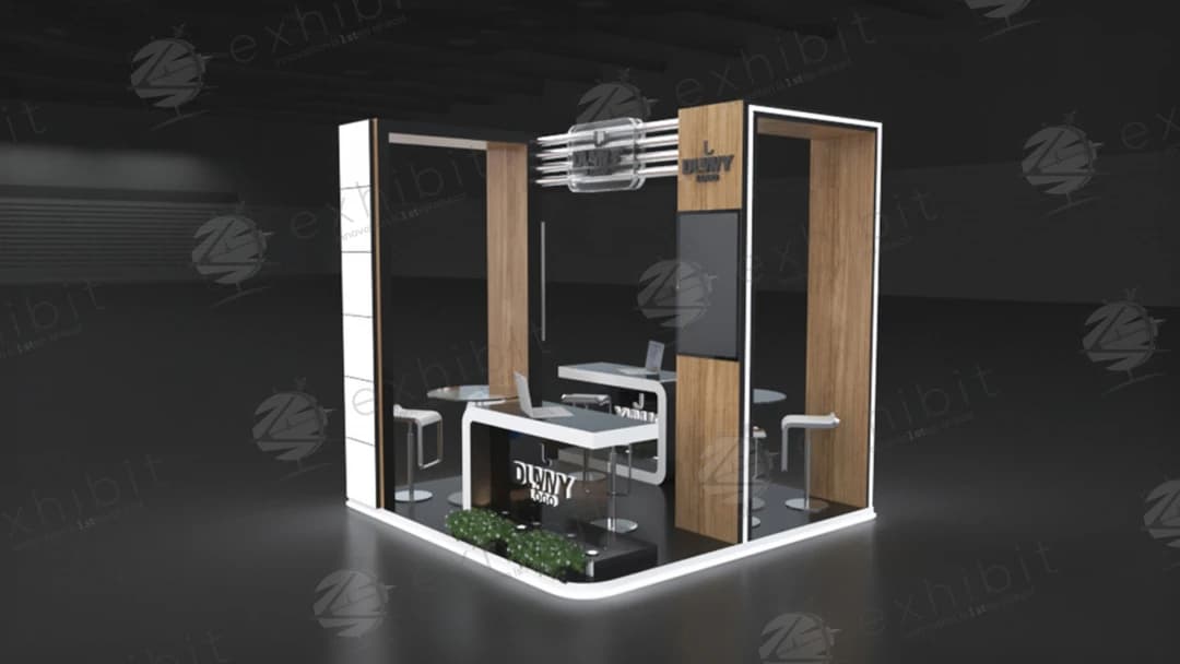 Elite Grand Straight Semi-Island 3x3 Booth