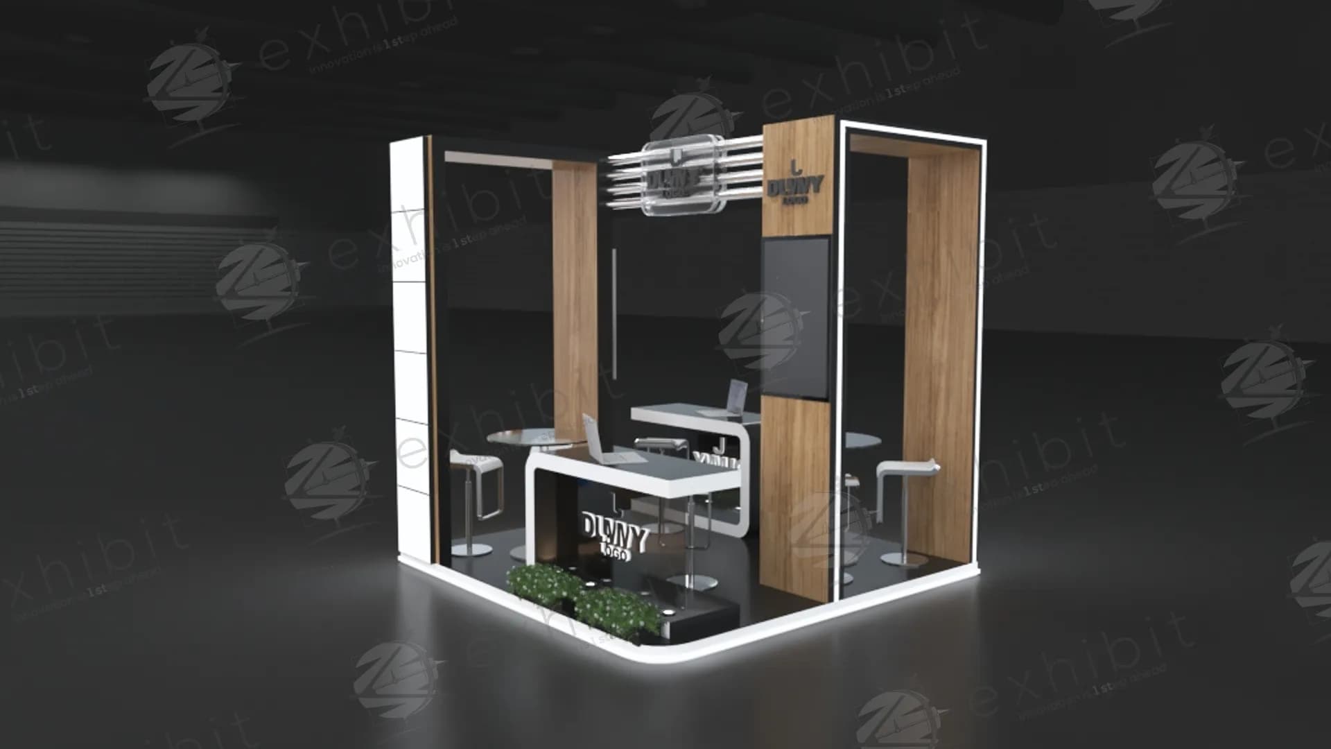 Elite Grand Straight Island 3X3 Booth