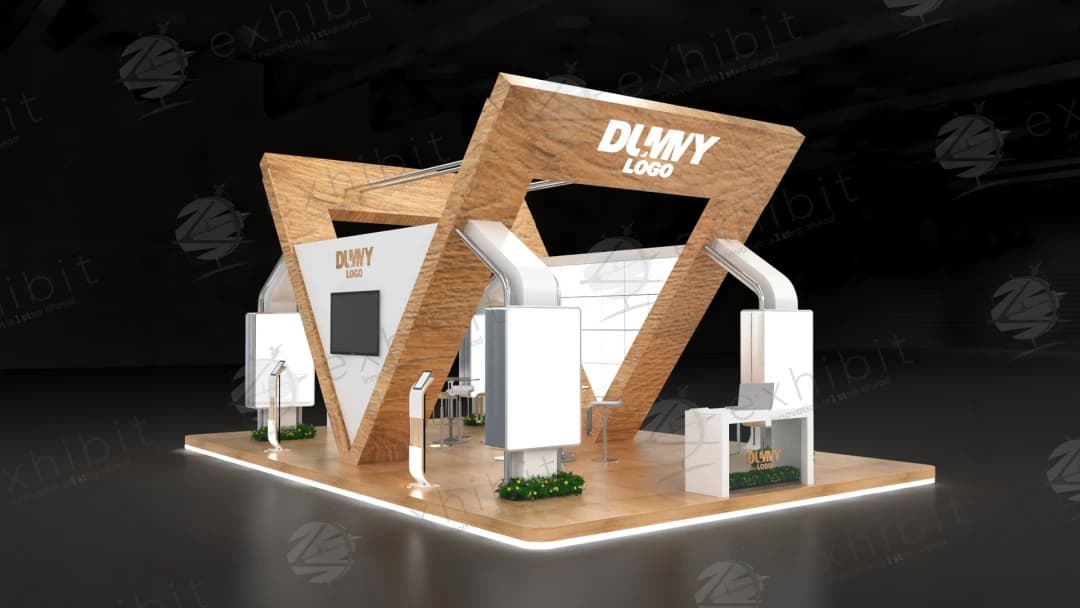 Apex Vector Straight Island Static 6x9 Booth