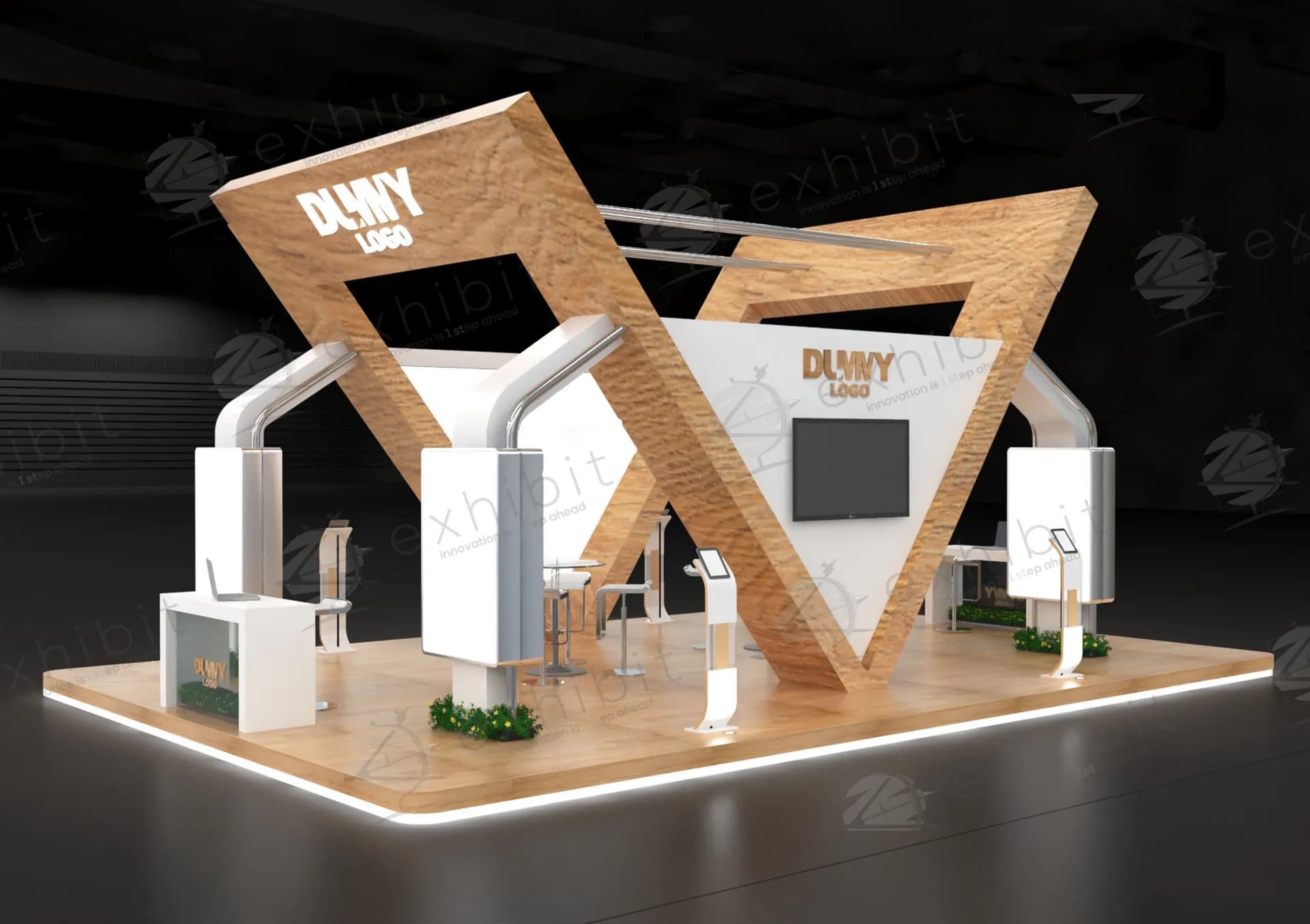 Apex Vector Straight Island Static 6x9 Booth