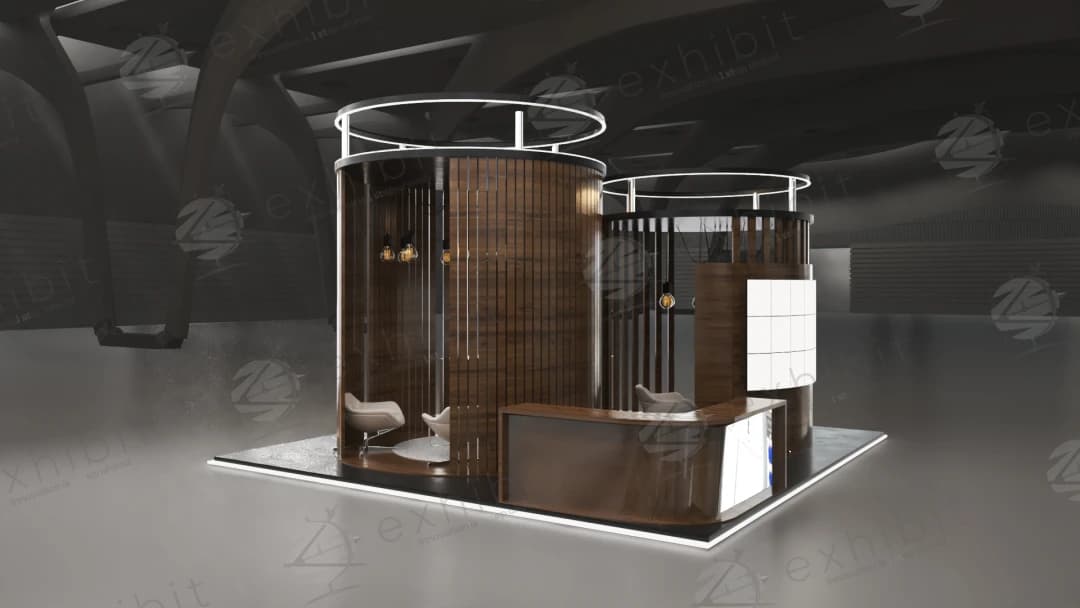 Rotunda Silo Curved Island 6x6 Booth