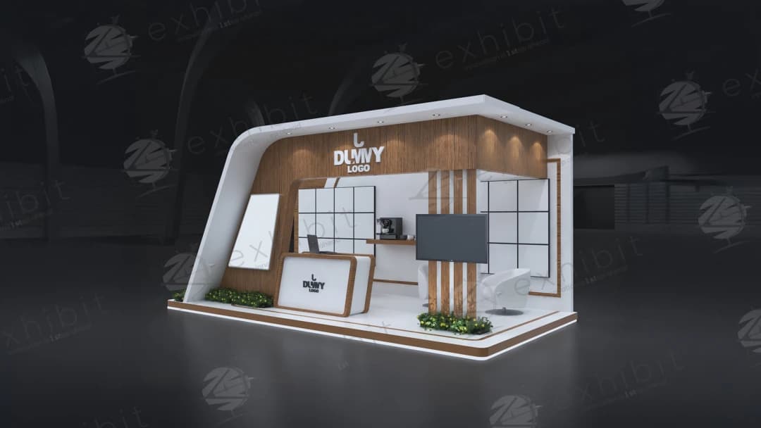 Verdant Edge Straight Semi-Island 3x6 Booth