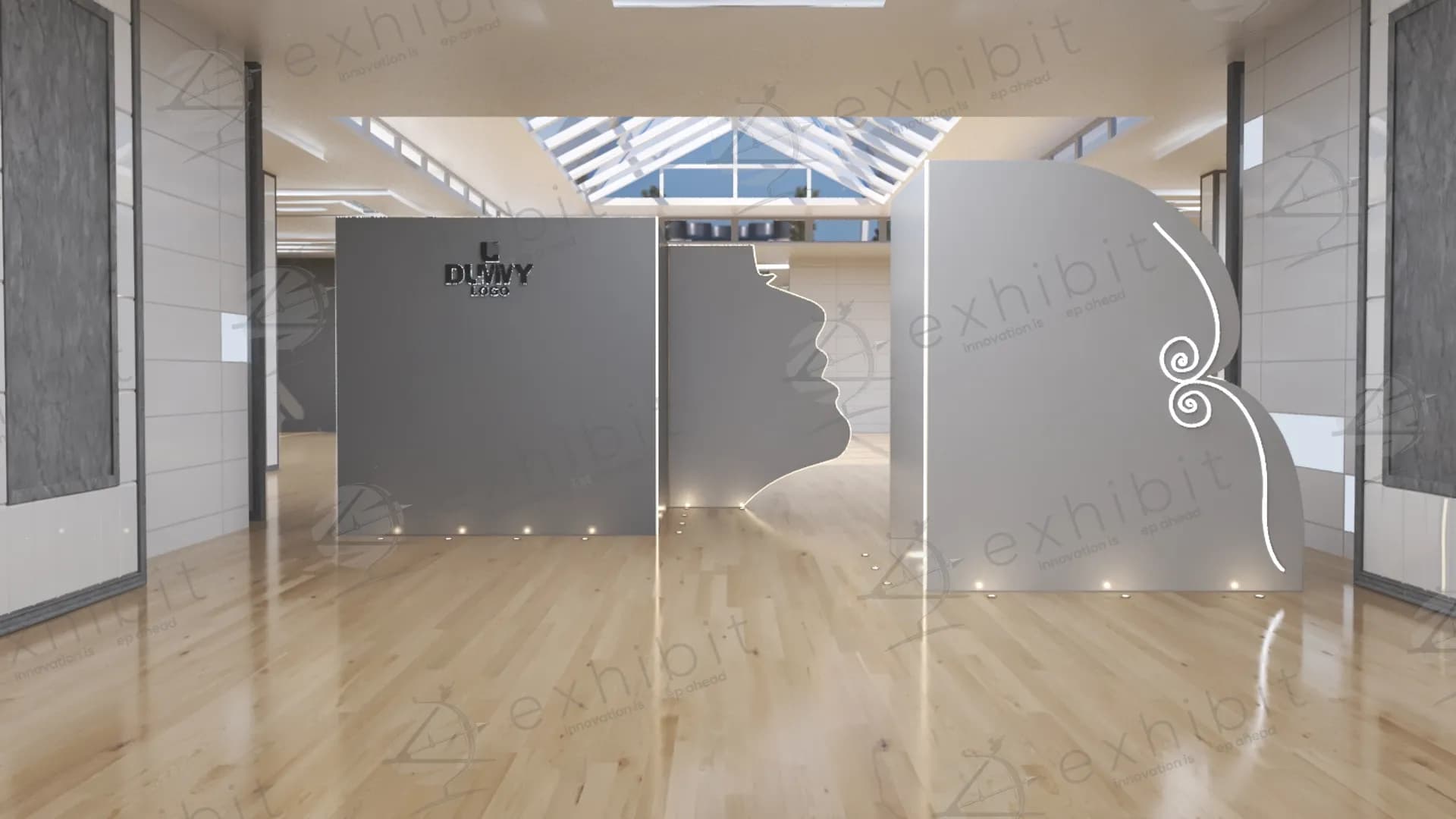 Silhouette Profile Curved Entrance Gate