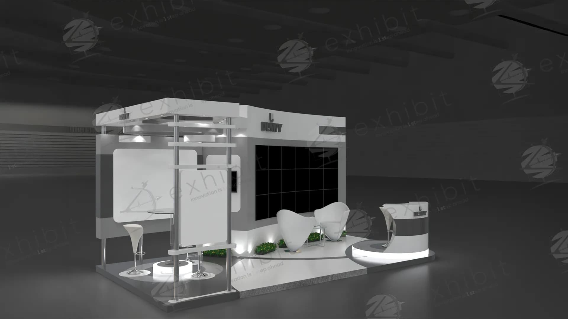 Cinema Straight Semi-Island 3x6 Booth