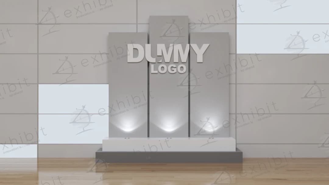 Uplit Triptych Foyer Straight Display