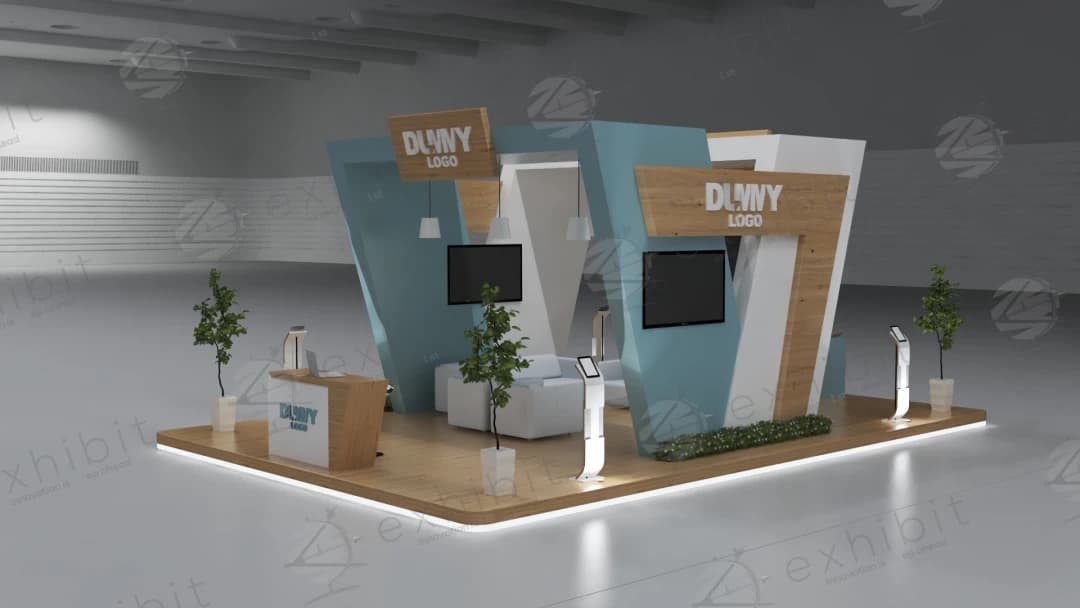 Nordic Interlock Straight Semi-Island 6x9 Booth