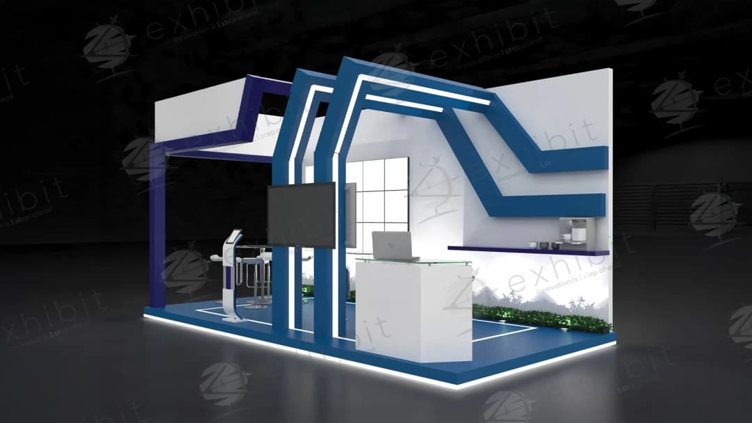 Azimuth Portal Straight Semi-Island 3x6 Booth