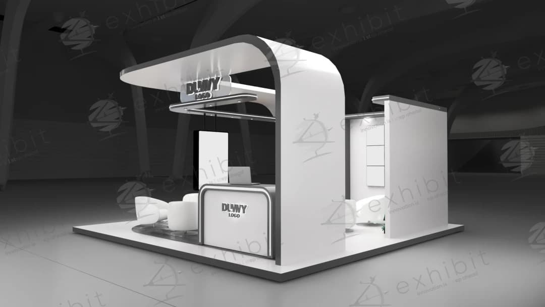 Monolith Hub Curved Island 6x6 Booth