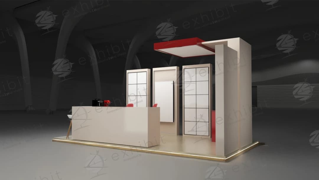 Vanguard Canopy Straight Semi-Island 3x6 Booth